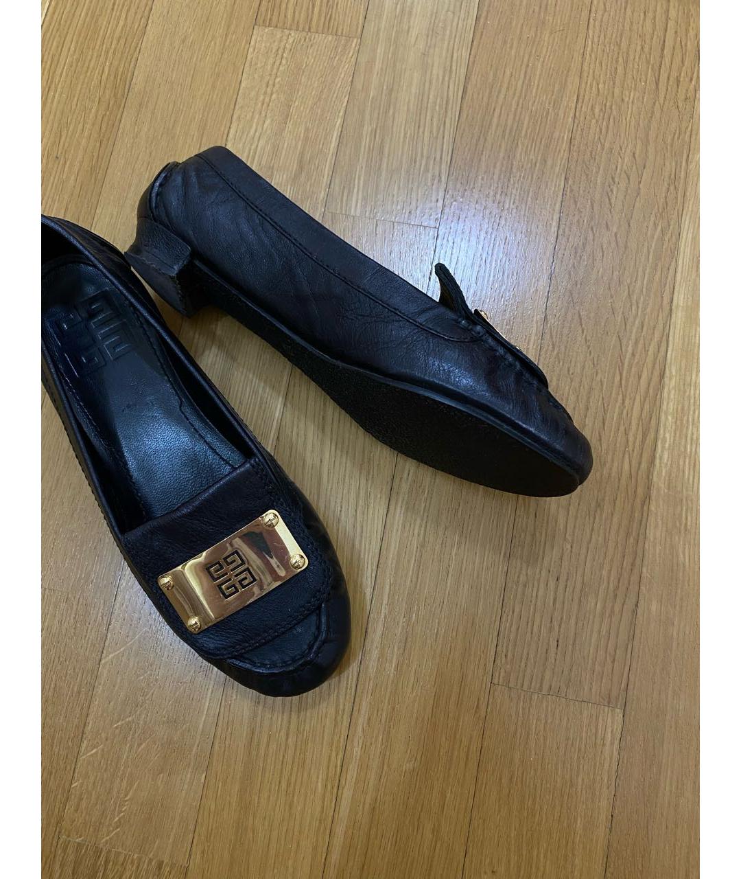 GIVENCHY Черные кожаные туфли, фото 2