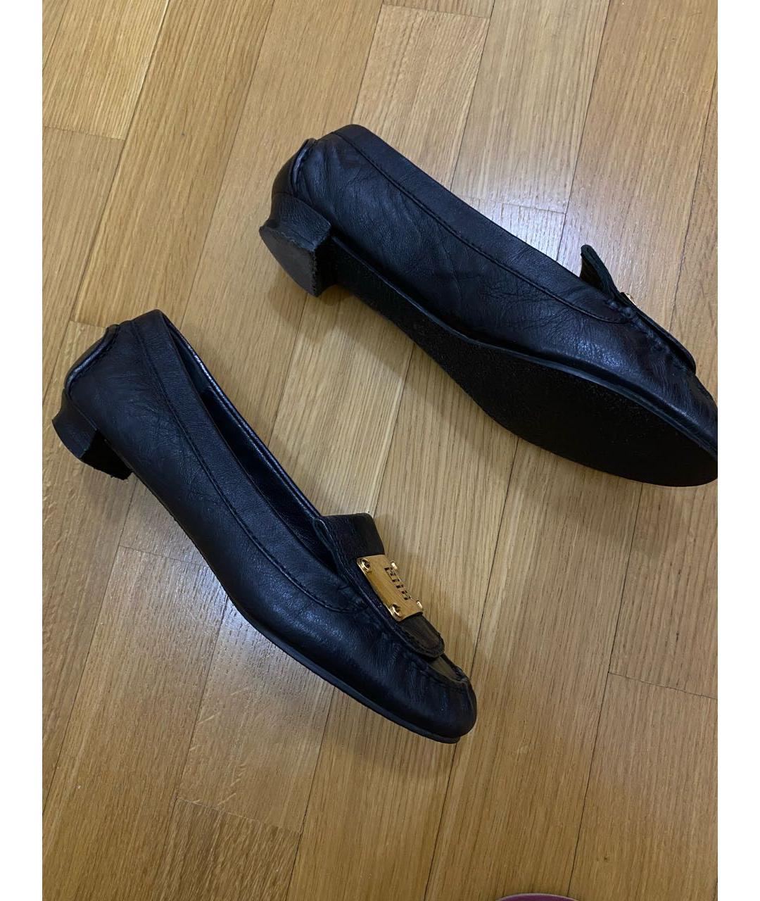 GIVENCHY Черные кожаные туфли, фото 6
