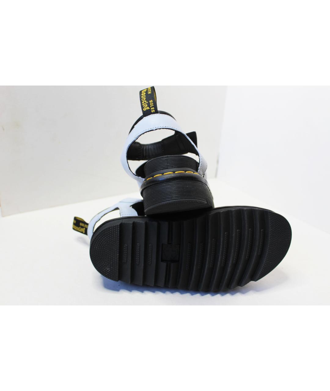 DR. MARTENS Серые кожаные сандалии, фото 5