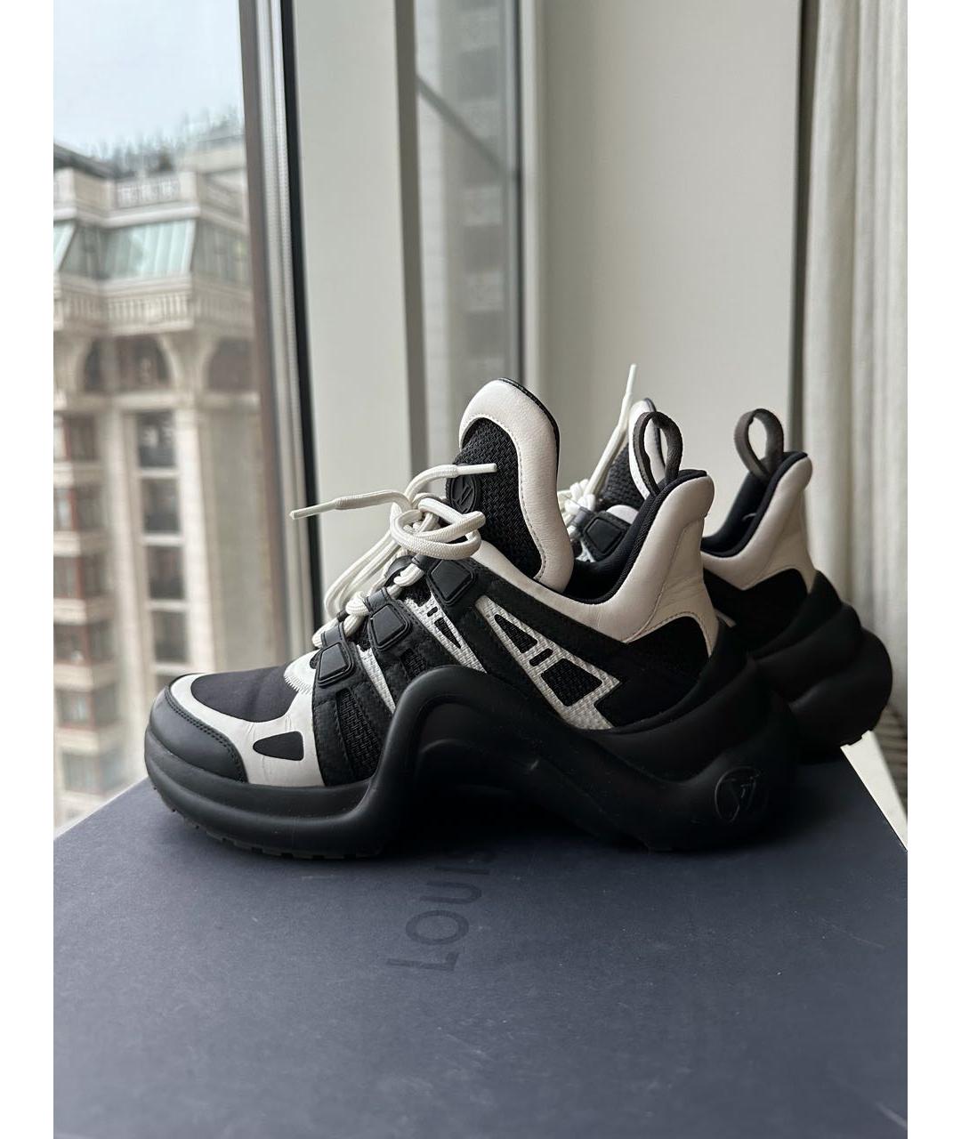 LOUIS VUITTON Черные кроссовки, фото 2