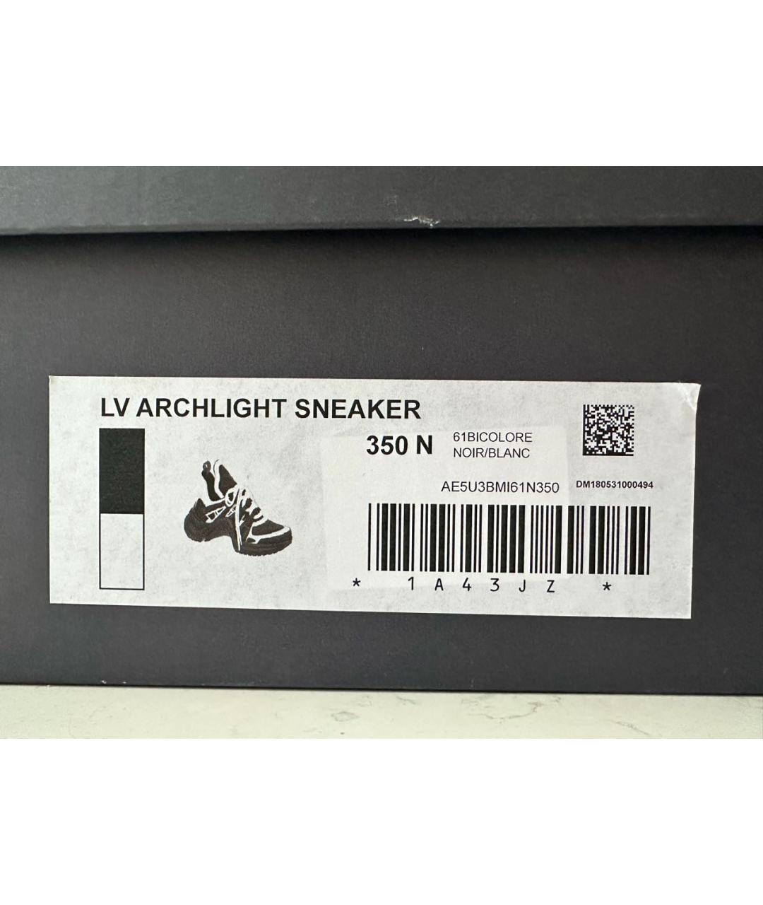 LOUIS VUITTON Черные кроссовки, фото 3