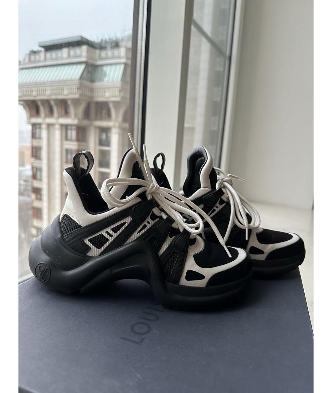 LOUIS VUITTON Черные кроссовки, фото 4