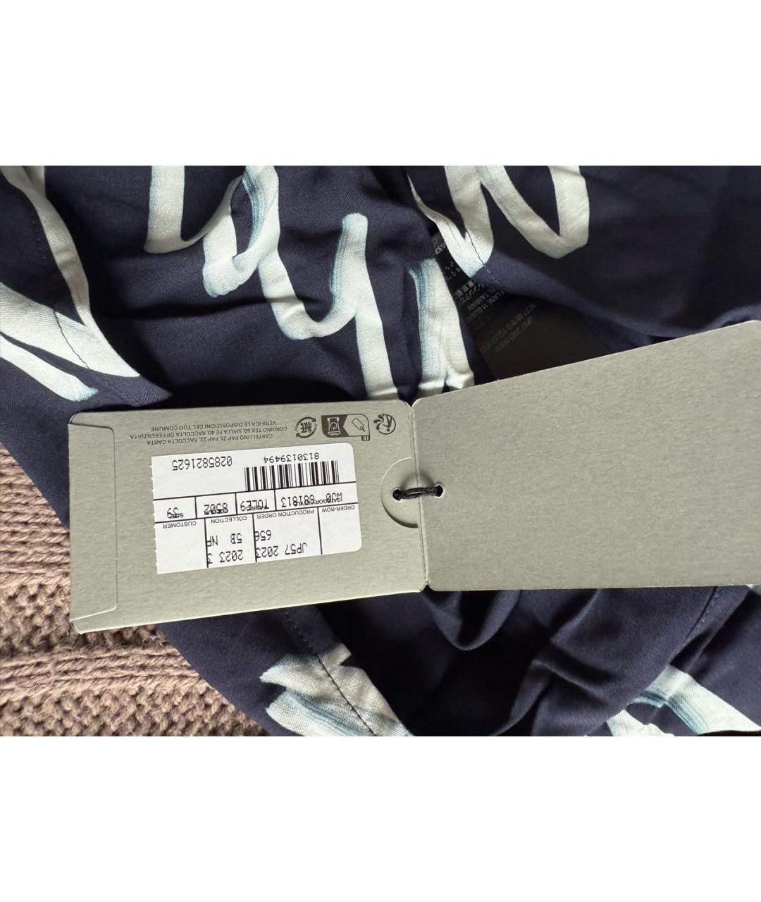 BALENCIAGA Темно-синяя кэжуал рубашка, фото 5