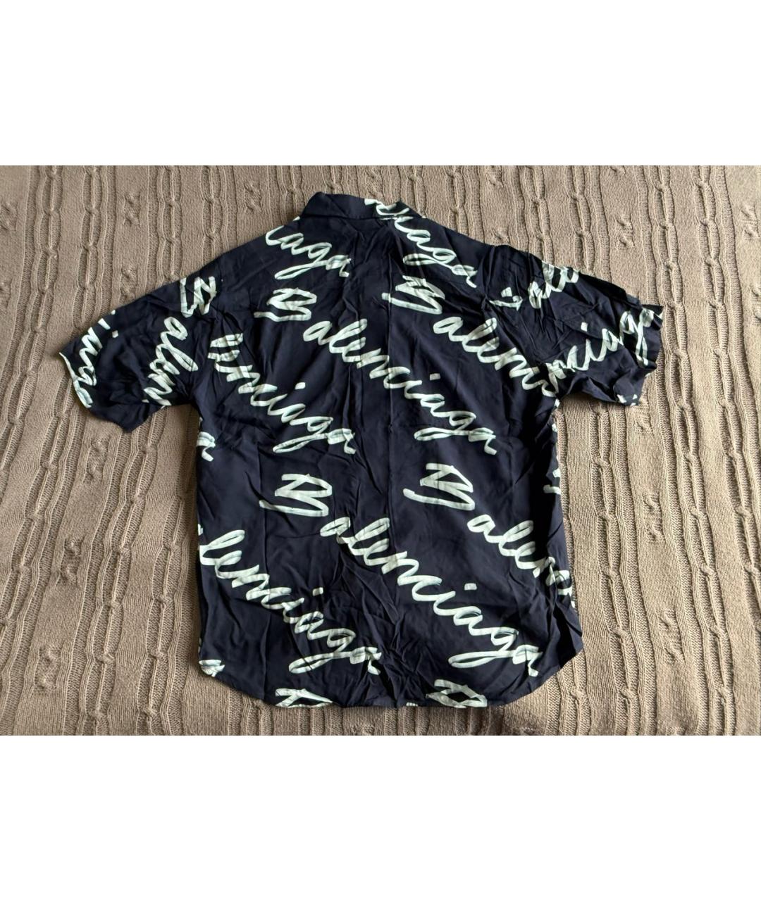 BALENCIAGA Темно-синяя кэжуал рубашка, фото 4