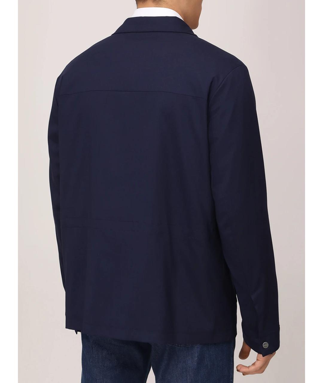 KITON Синяя шерстяная куртка, фото 3