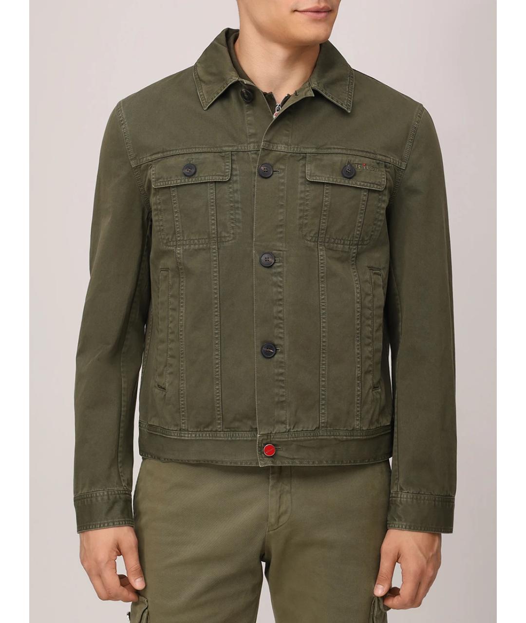 KITON Зеленая куртка, фото 4