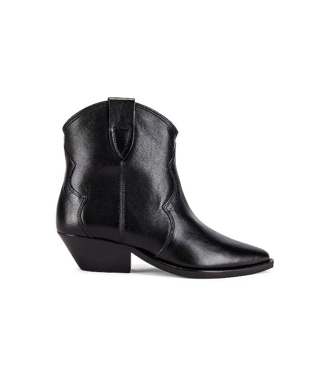 ISABEL MARANT Черные кожаные ботильоны, фото 1