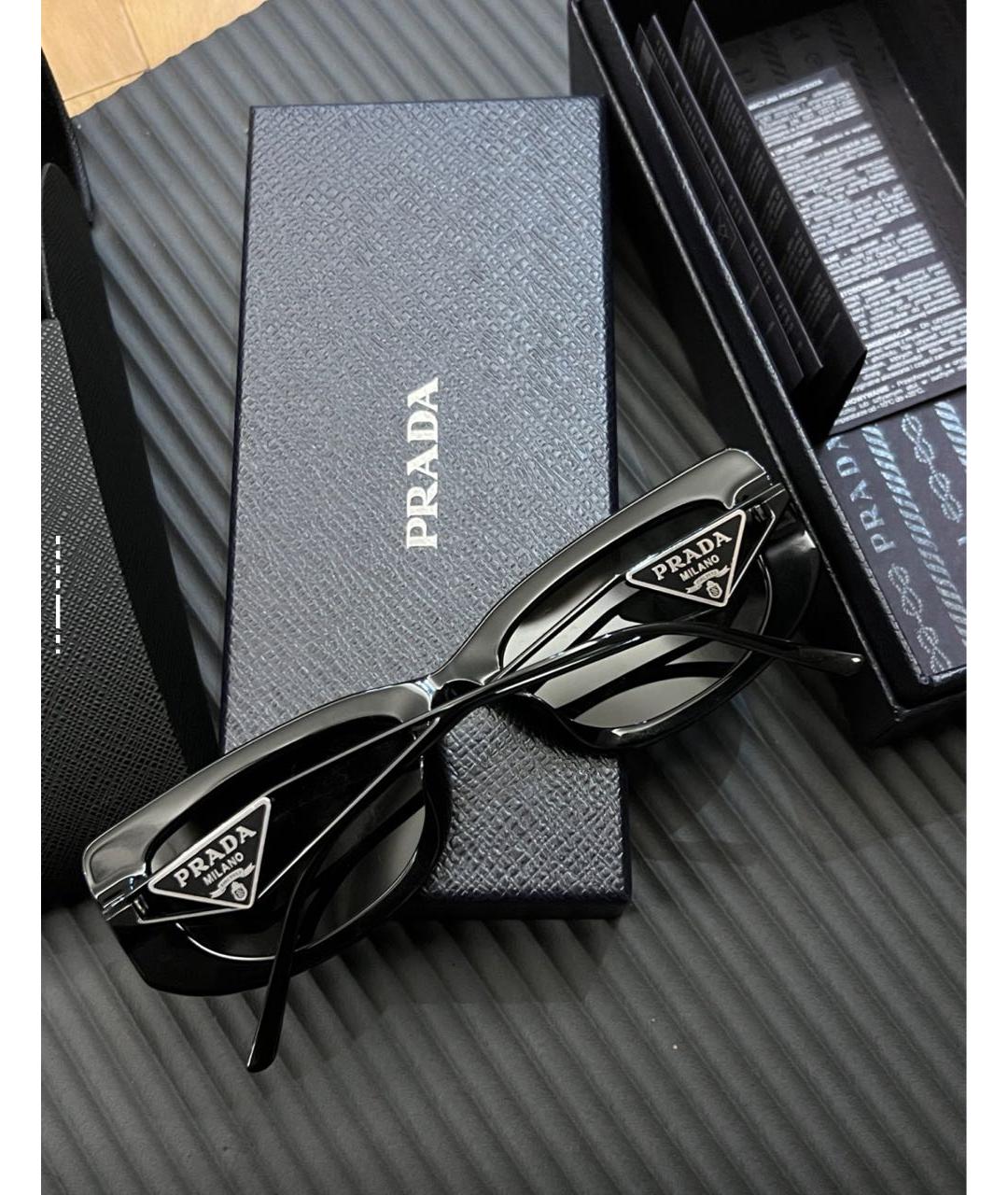 PRADA Черные солнцезащитные очки, фото 5