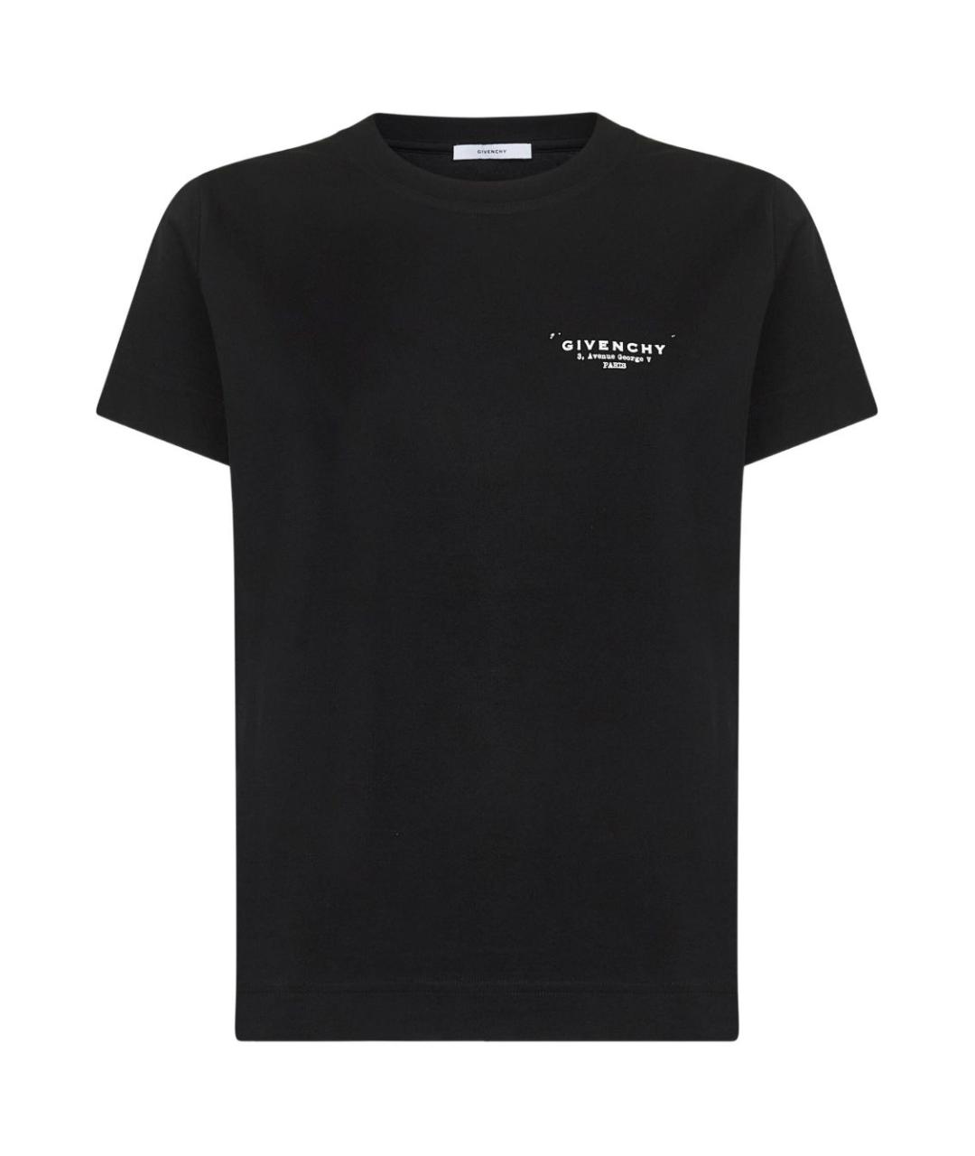 GIVENCHY Черная хлопковая футболка, фото 1