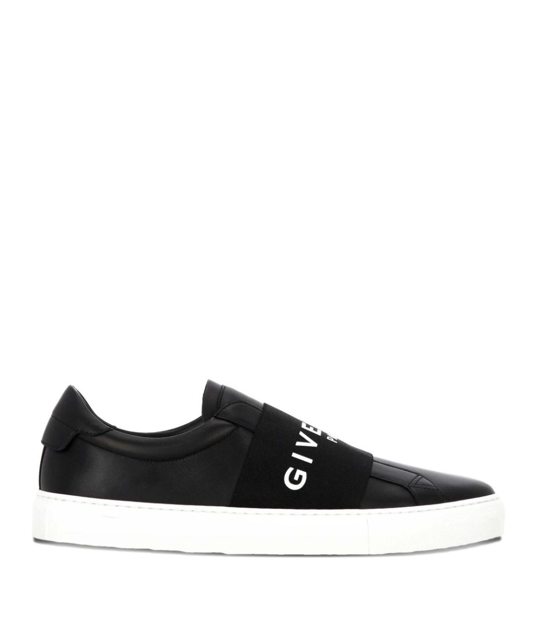 GIVENCHY Черные кожаные слипоны, фото 1