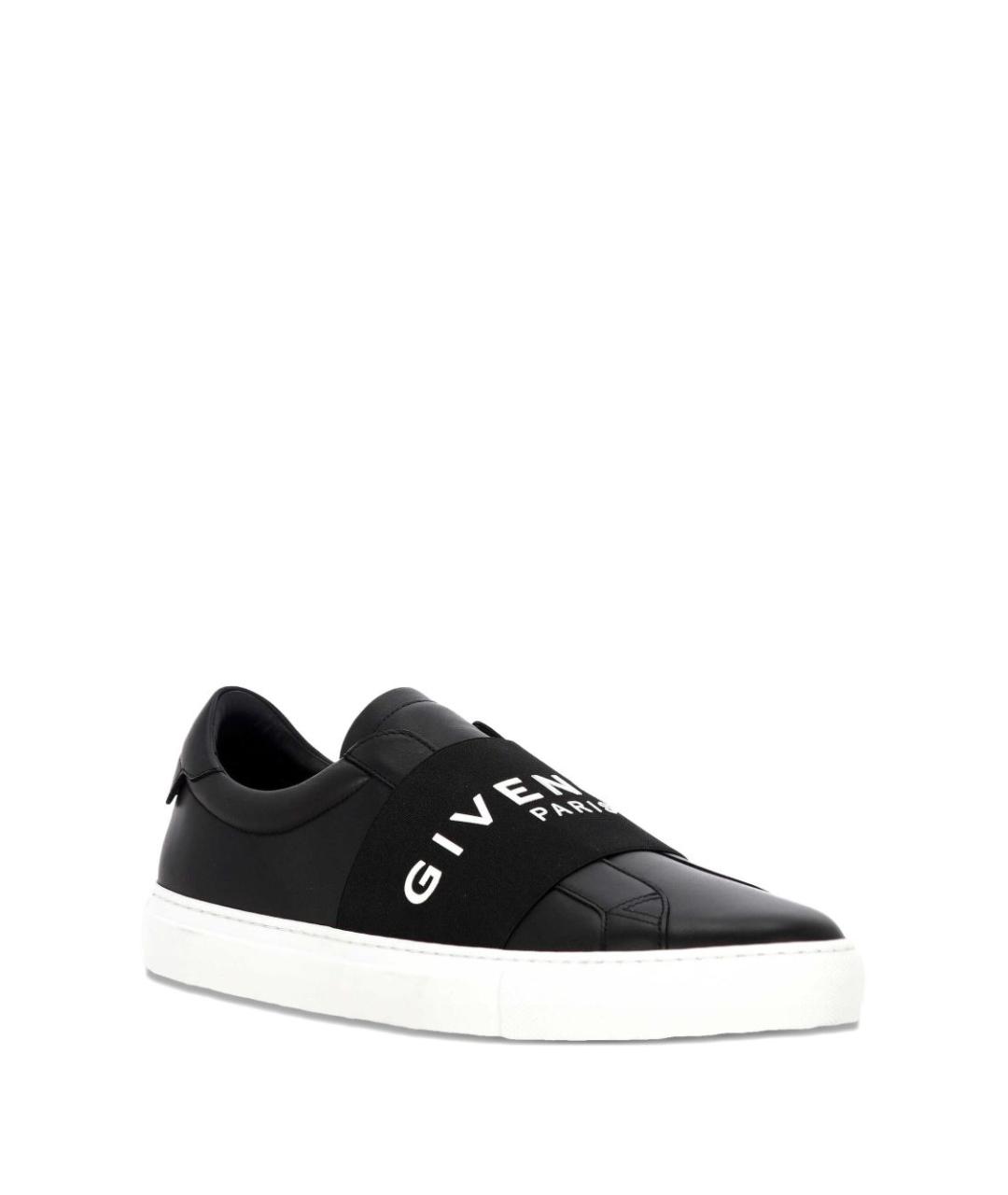 GIVENCHY Черные кожаные слипоны, фото 4