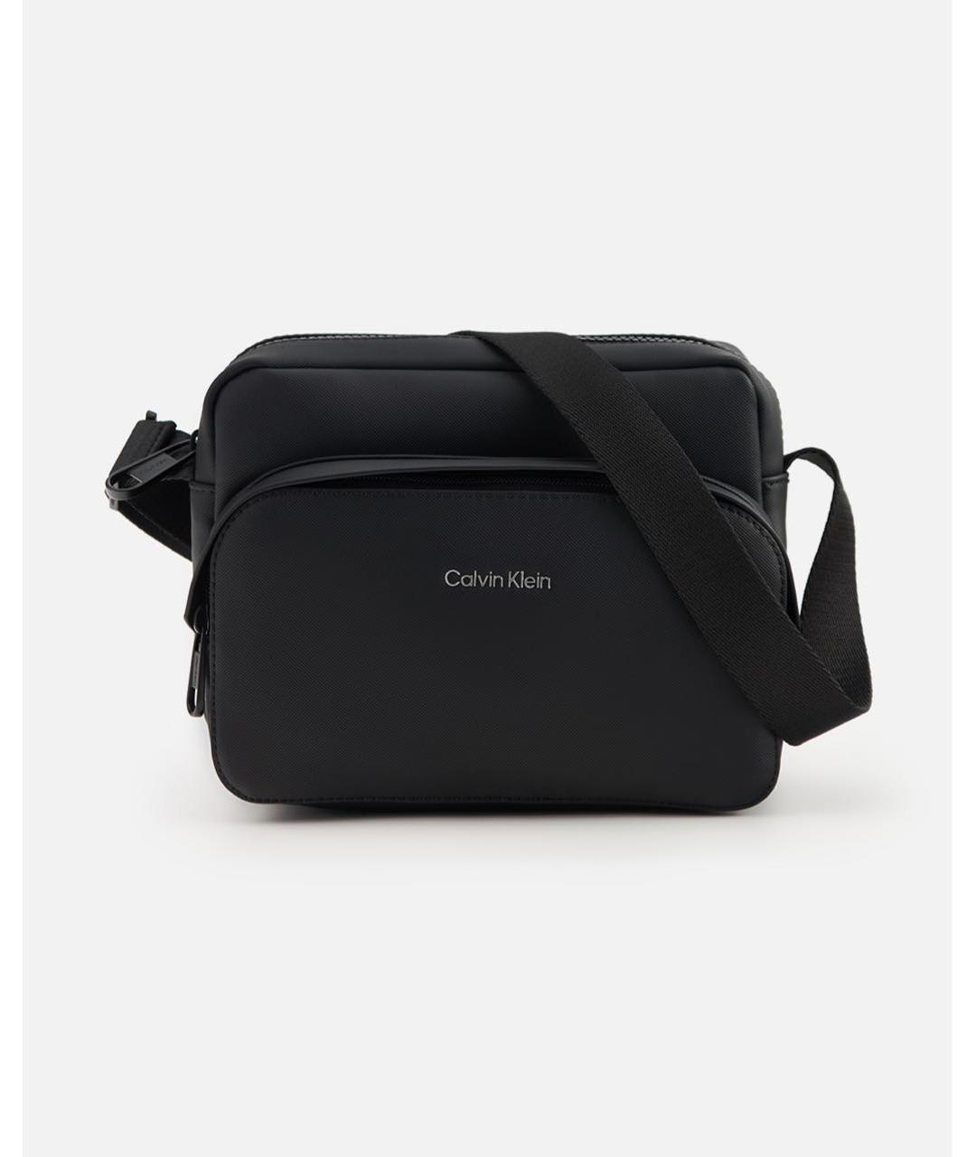 CALVIN KLEIN Черная сумка на плечо, фото 3