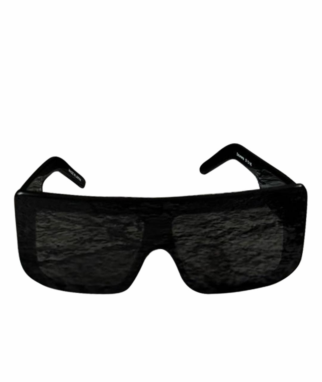 RICK OWENS Черные пластиковые солнцезащитные очки, фото 1