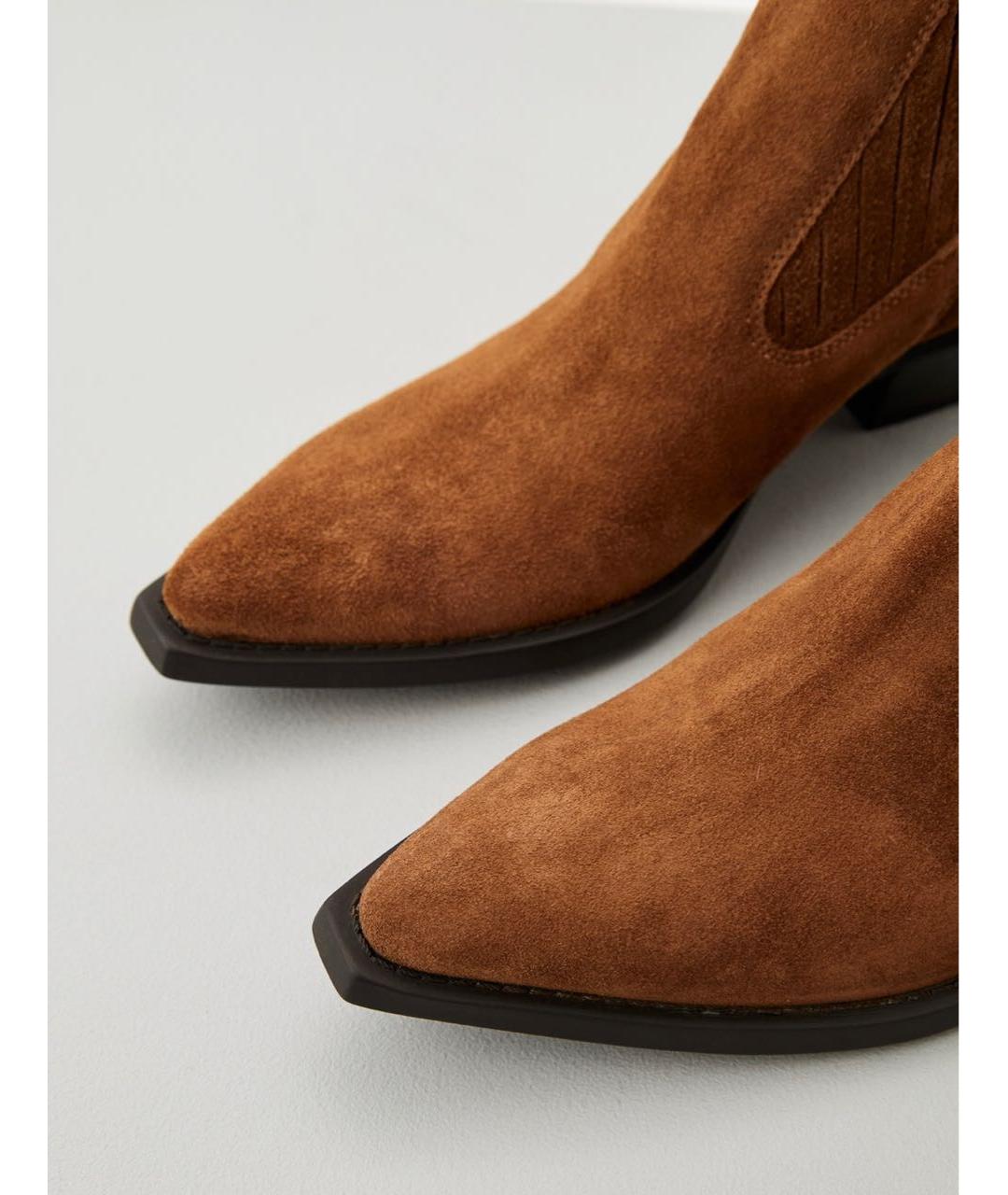 PINKO Коричневые замшевые полусапоги, фото 5