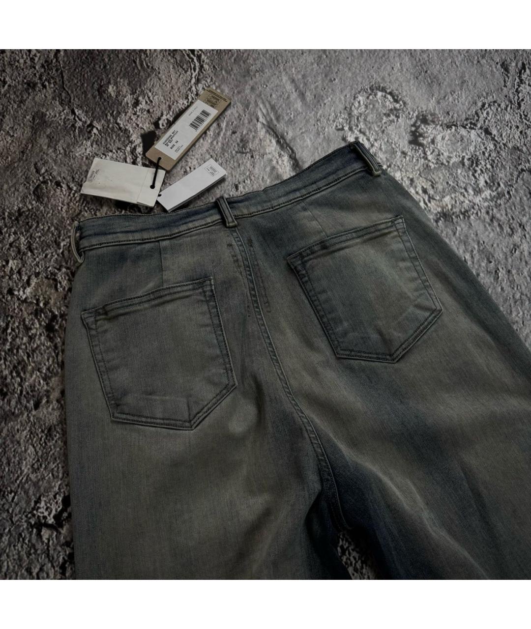 RICK OWENS Голубые хлопко-эластановые джинсы, фото 8