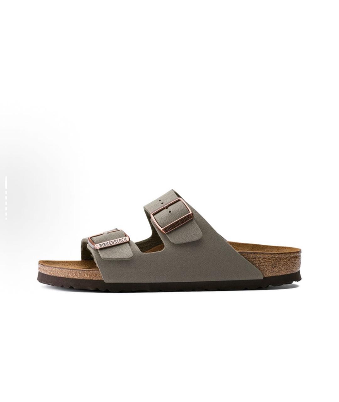 BIRKENSTOCK Серые шлепанцы, фото 3