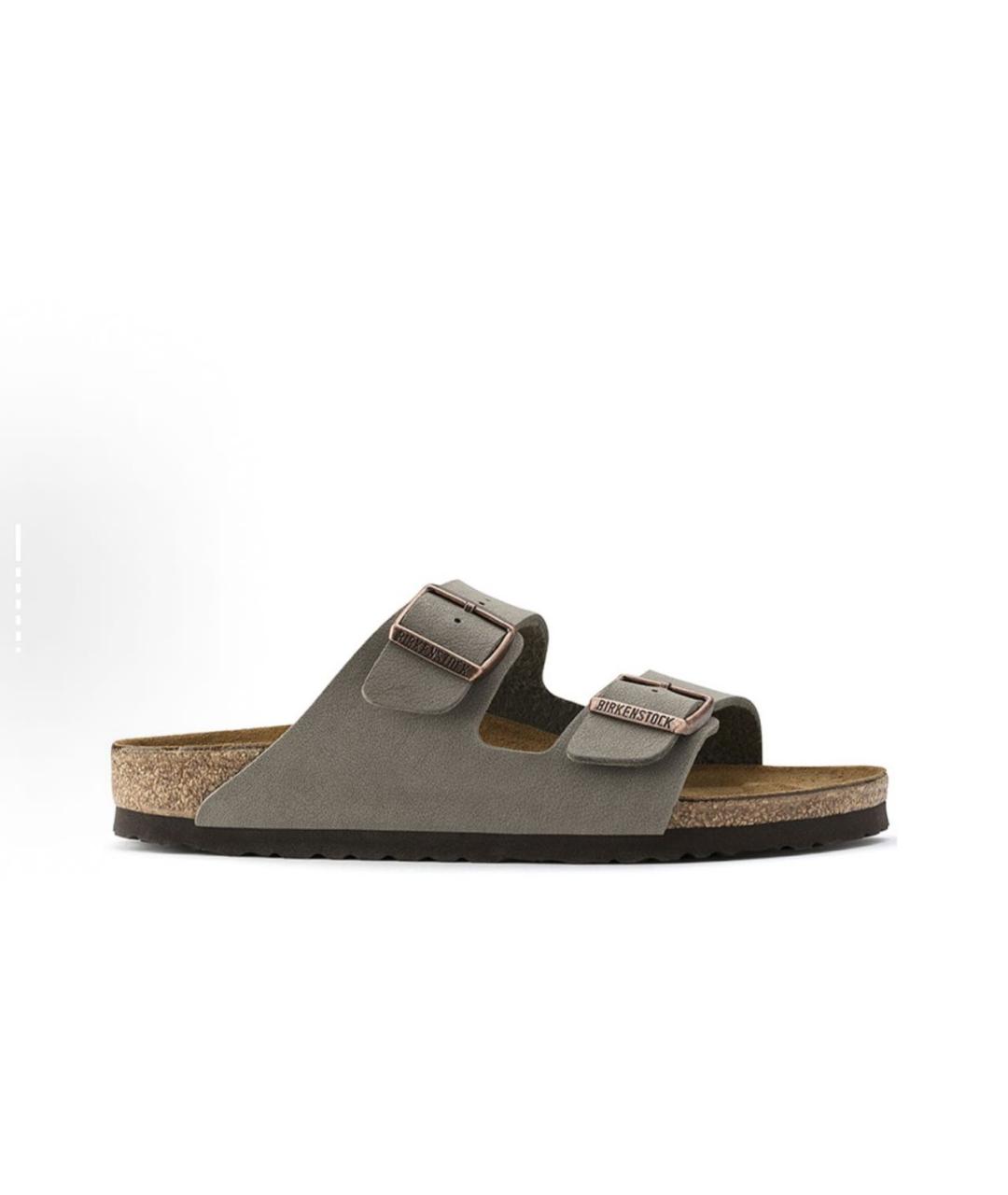 BIRKENSTOCK Серые шлепанцы, фото 1
