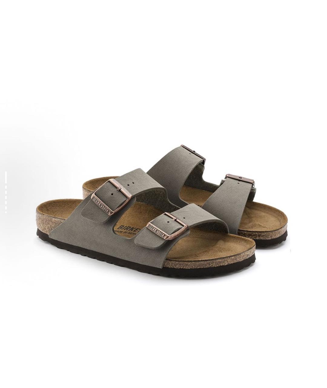 BIRKENSTOCK Серые шлепанцы, фото 2