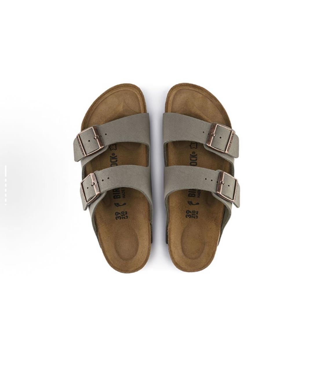 BIRKENSTOCK Серые шлепанцы, фото 5