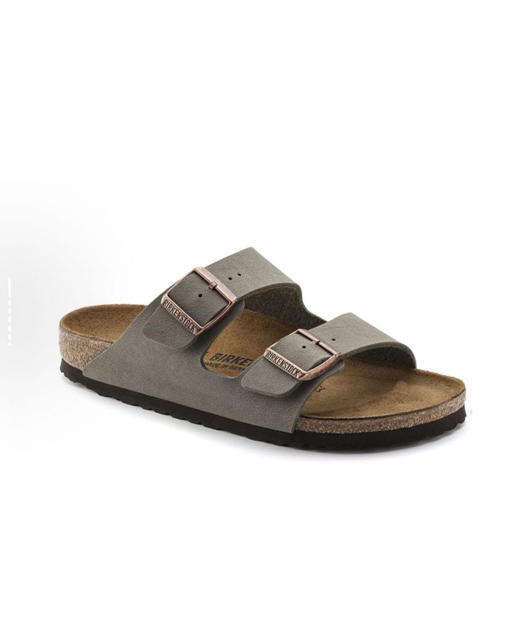 BIRKENSTOCK Серые шлепанцы, фото 4