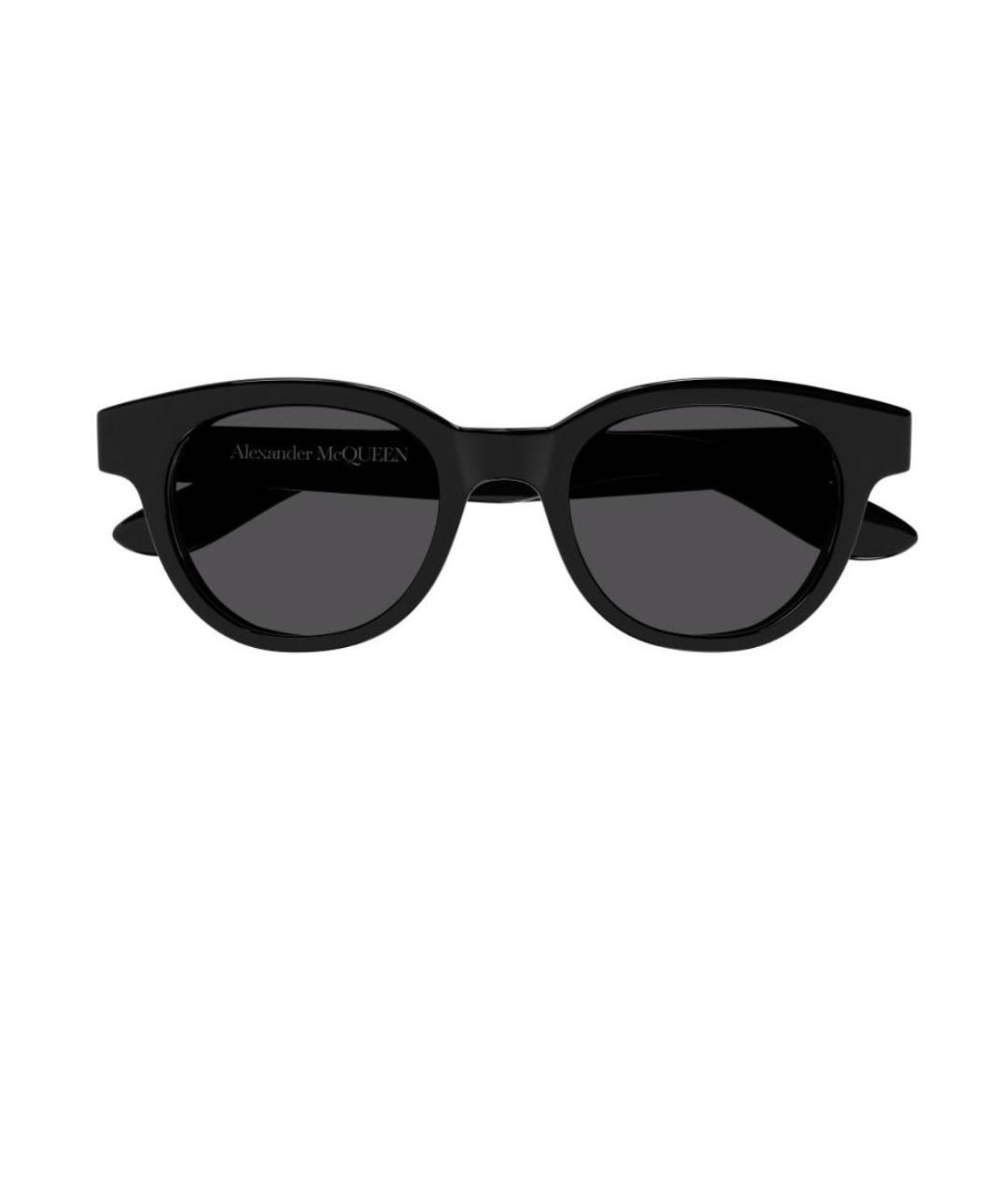 ALEXANDER MCQUEEN Черные пластиковые солнцезащитные очки, фото 1