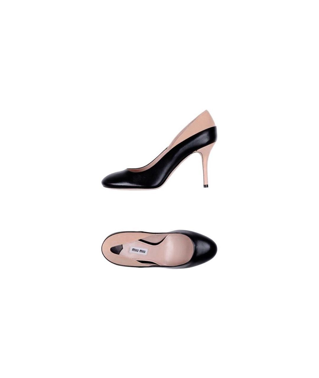 MIU MIU Мульти кожаные туфли, фото 6