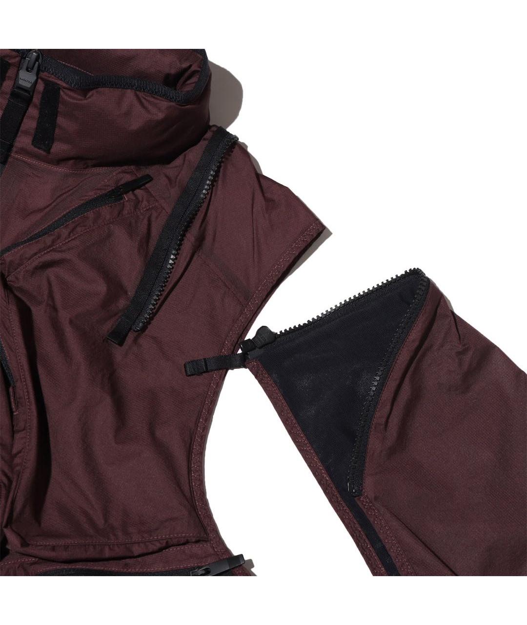 NIKE Бордовая полиамидовая куртка, фото 8