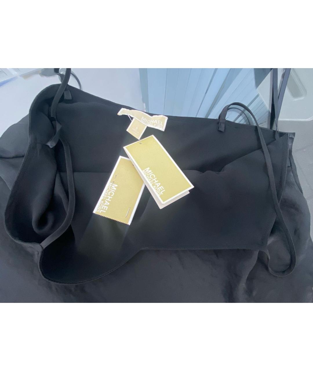 MICHAEL MICHAEL KORS Черное полиэстеровое платье, фото 3