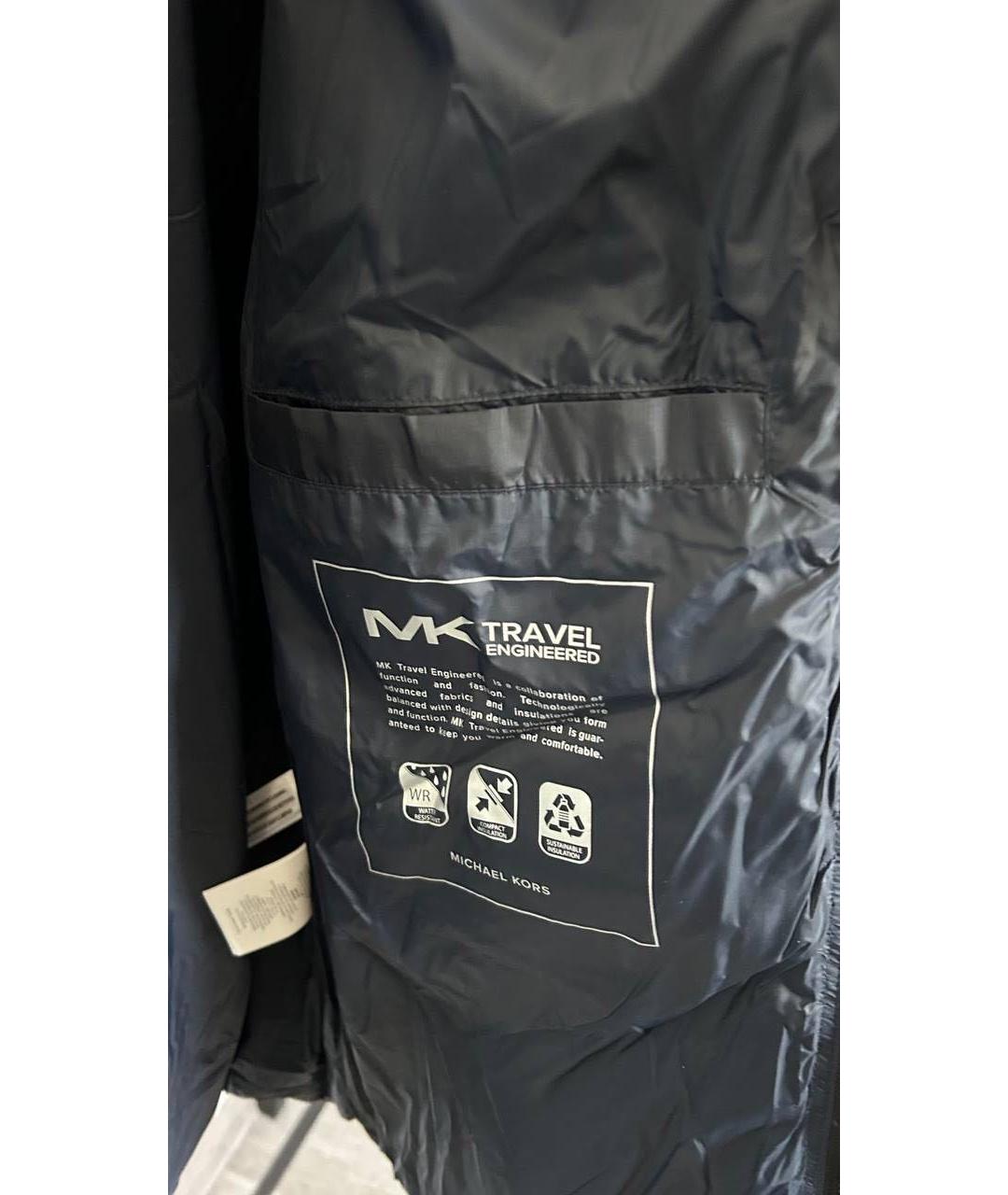 MICHAEL KORS Темно-синяя полиэстеровая куртка, фото 4