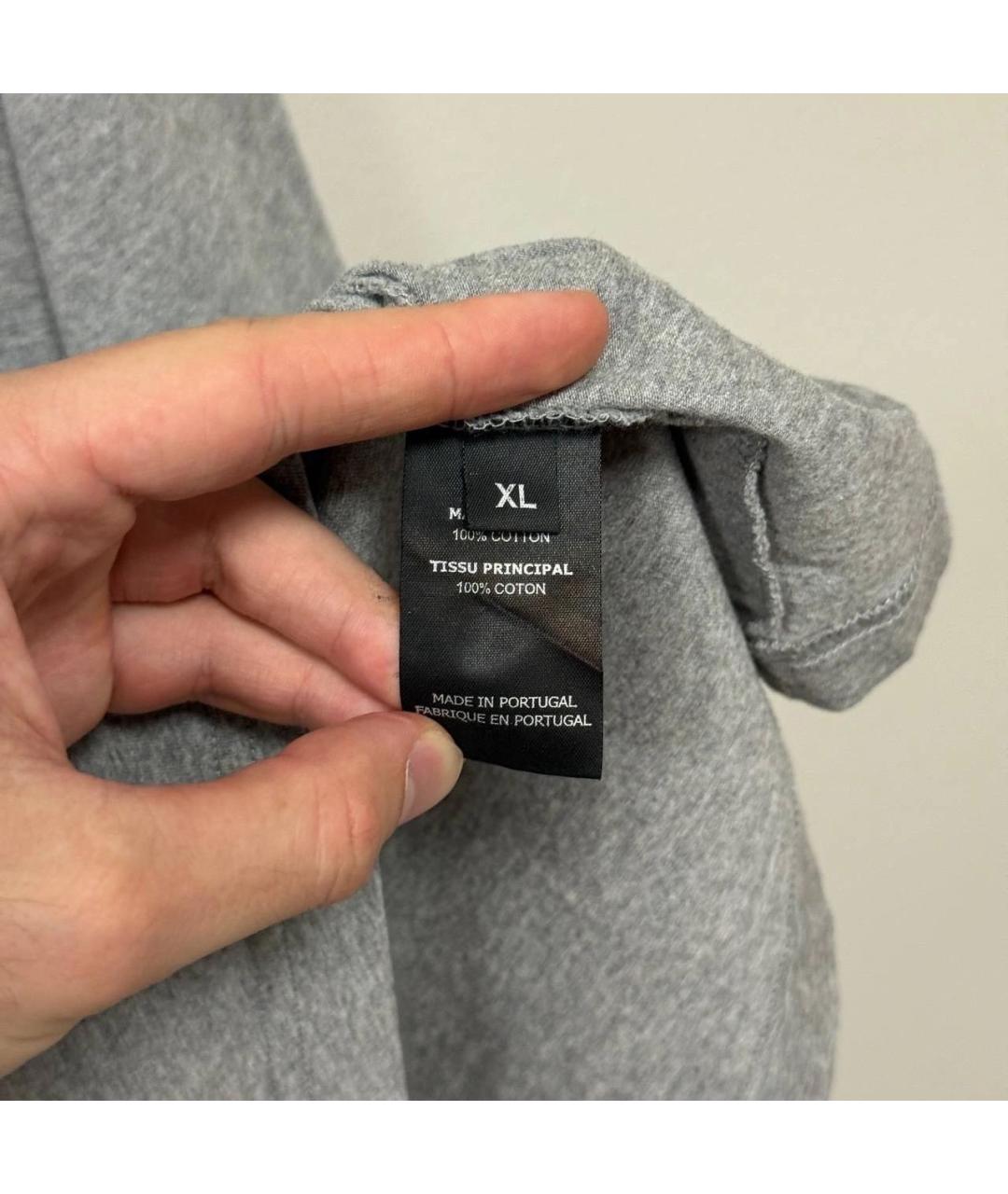 VETEMENTS Серая хлопковая футболка, фото 5