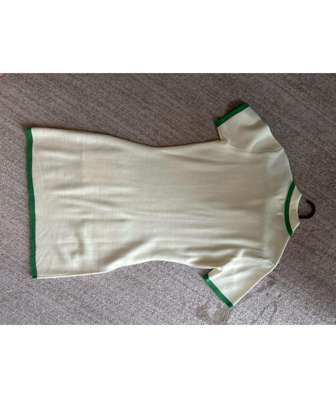 SPORTY AND RICH Белое шерстяное повседневное платье, фото 2