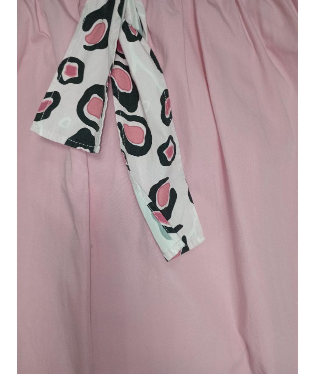 MSGM Розовая хлопковая юбка, фото 4