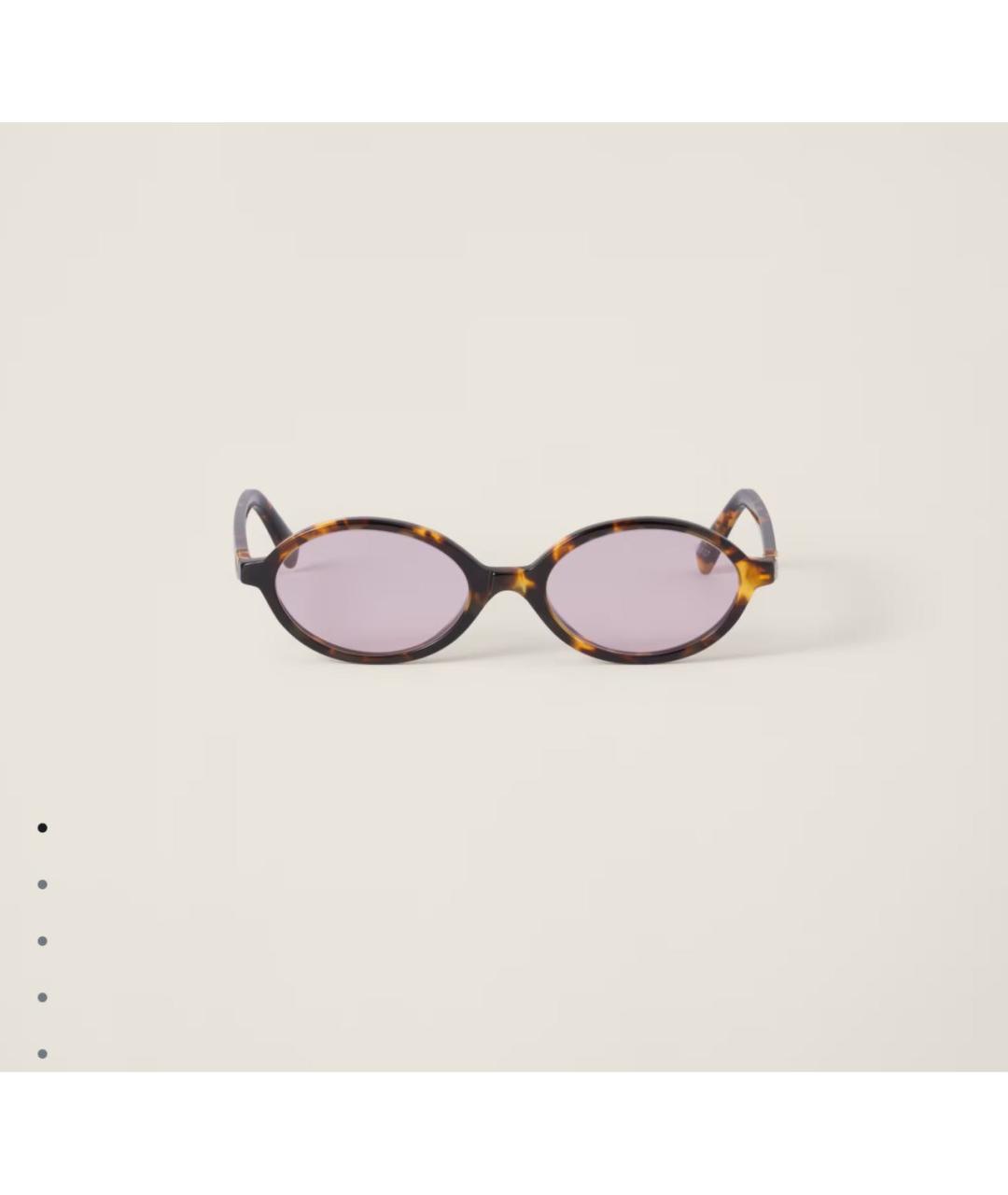 MIU MIU Коричневые солнцезащитные очки, фото 8