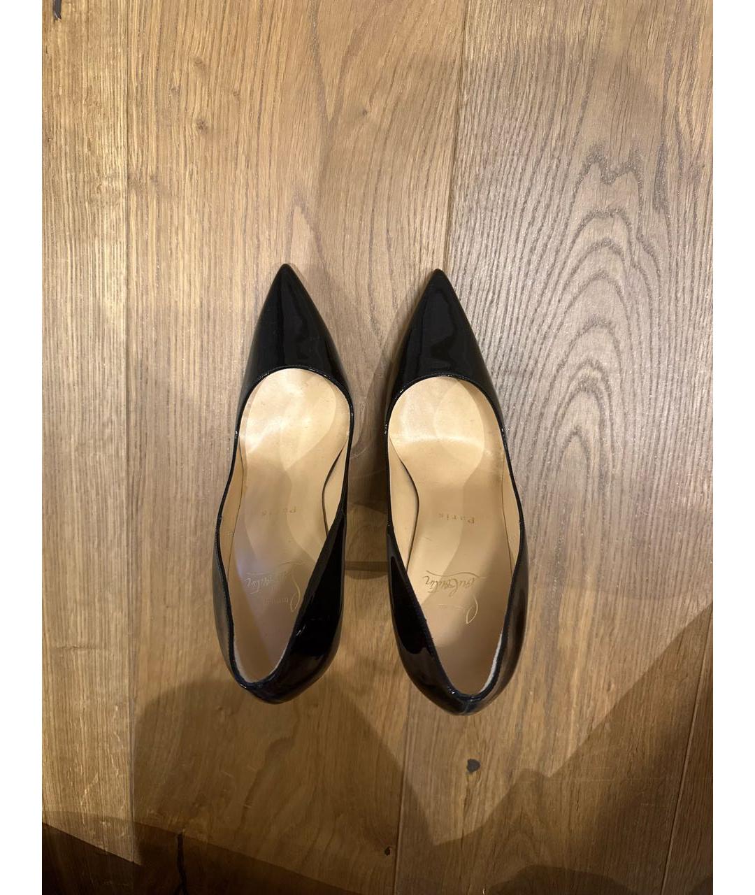 CHRISTIAN LOUBOUTIN Черные туфли из лакированной кожи, фото 3