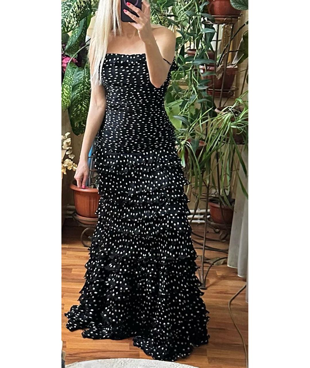 MOSCHINO Черное шелковое коктейльное платье, фото 8