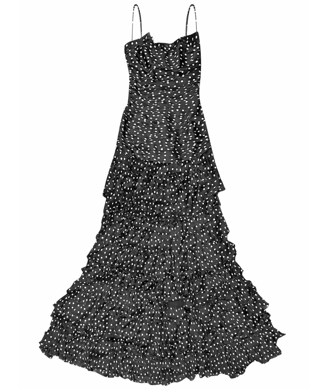 MOSCHINO Черное шелковое коктейльное платье, фото 1