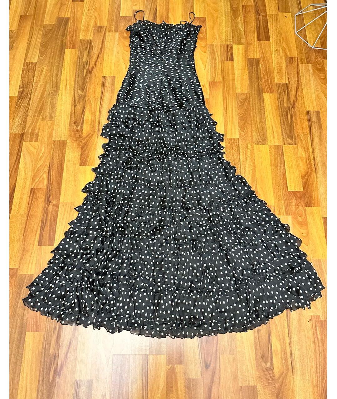 MOSCHINO Черное шелковое коктейльное платье, фото 2
