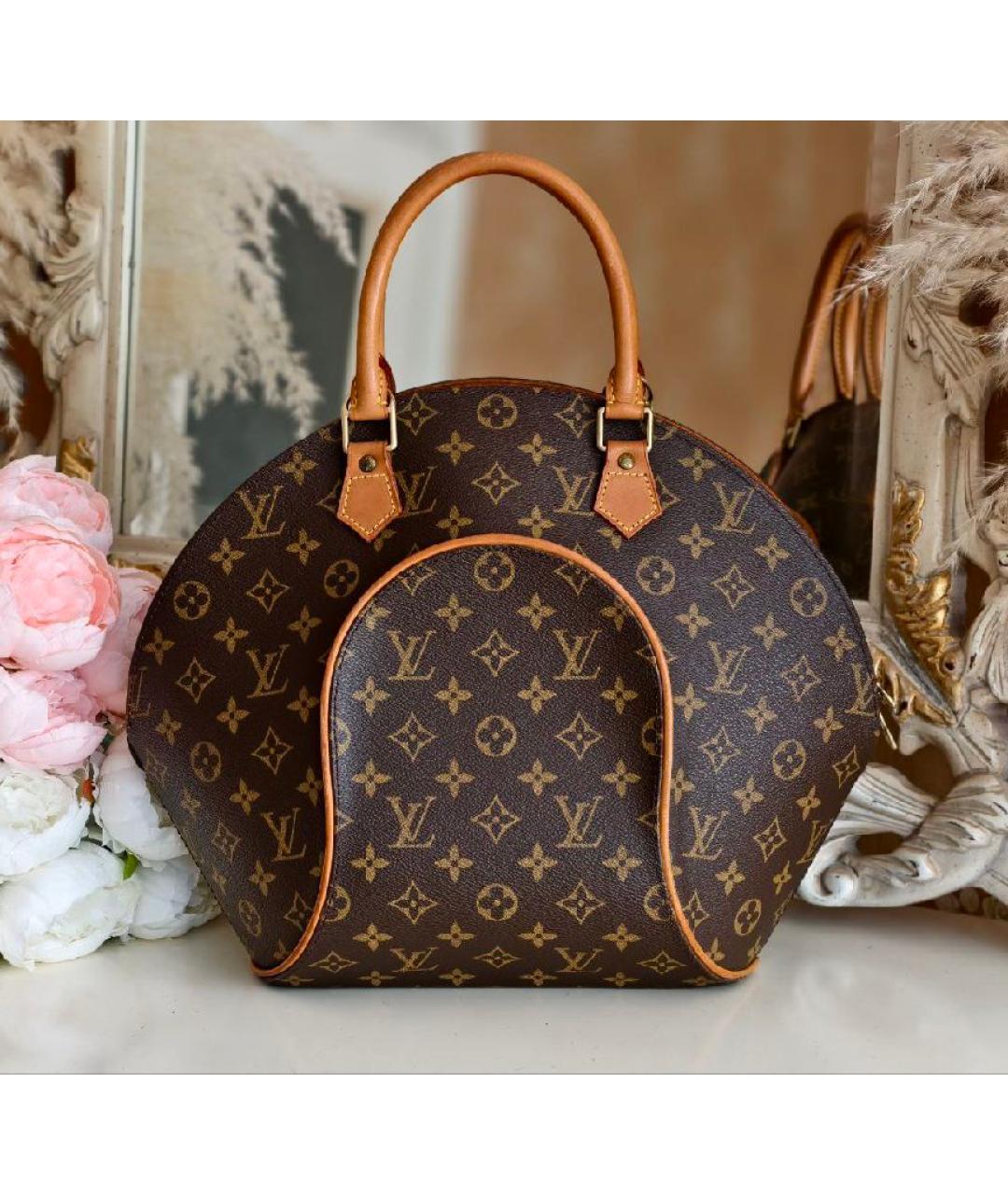 LOUIS VUITTON Коричневая сумка с короткими ручками, фото 9