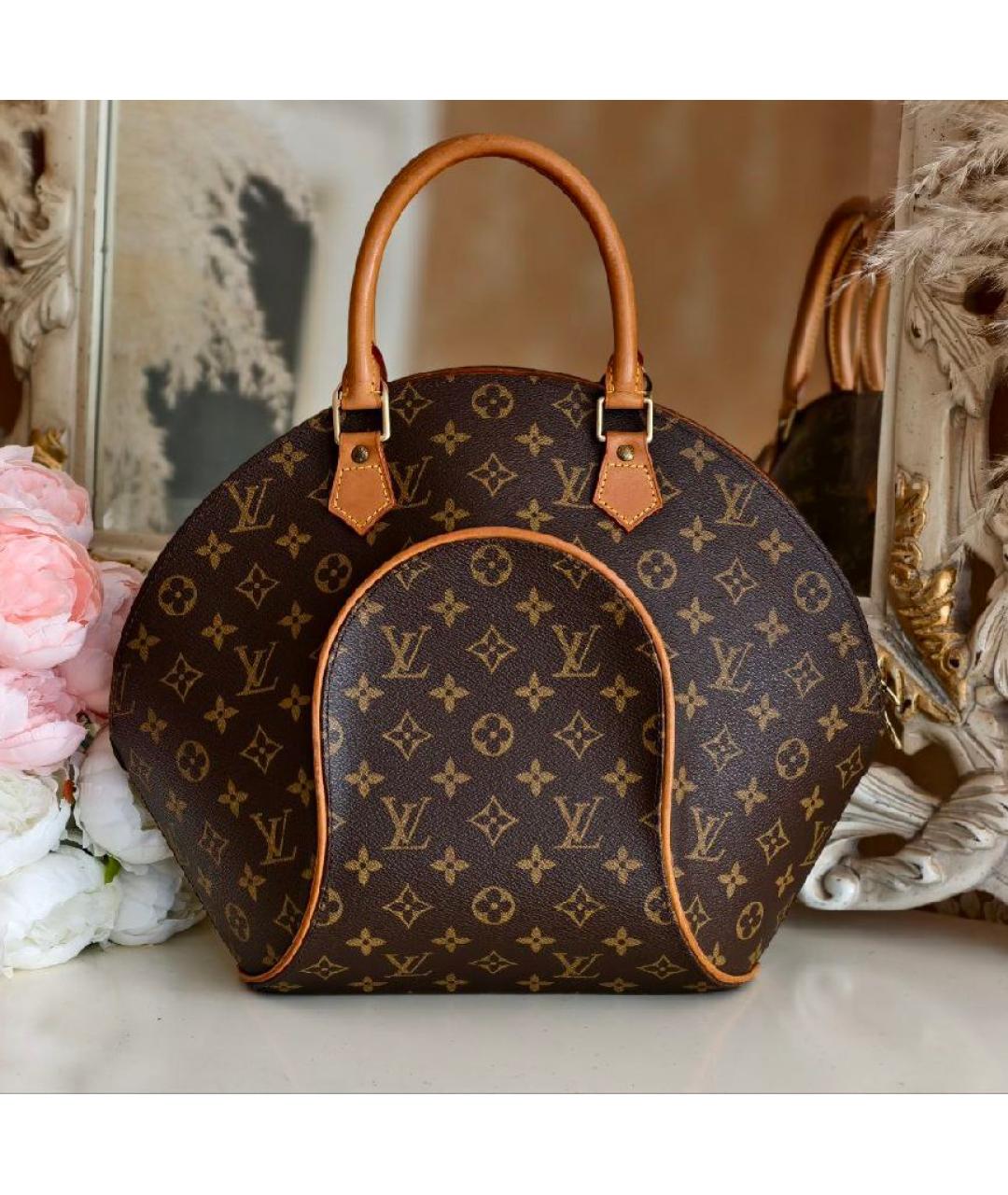 LOUIS VUITTON Коричневая сумка с короткими ручками, фото 3
