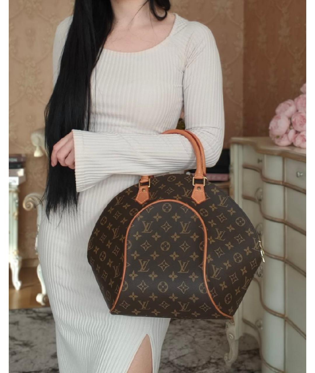 LOUIS VUITTON Коричневая сумка с короткими ручками, фото 4