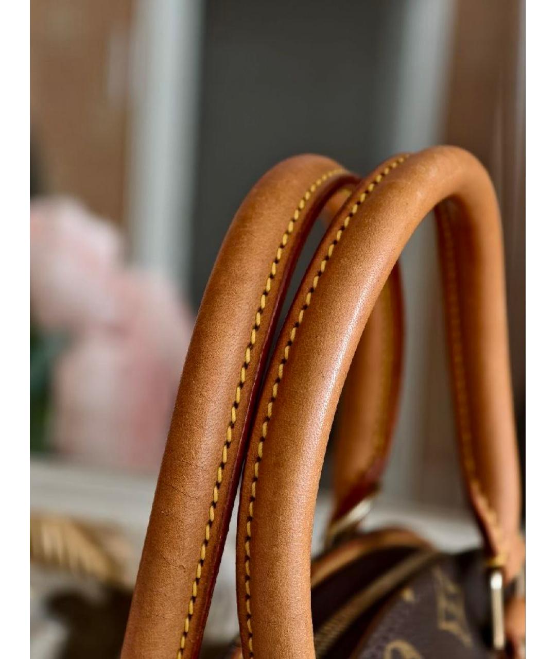 LOUIS VUITTON Коричневая сумка с короткими ручками, фото 7