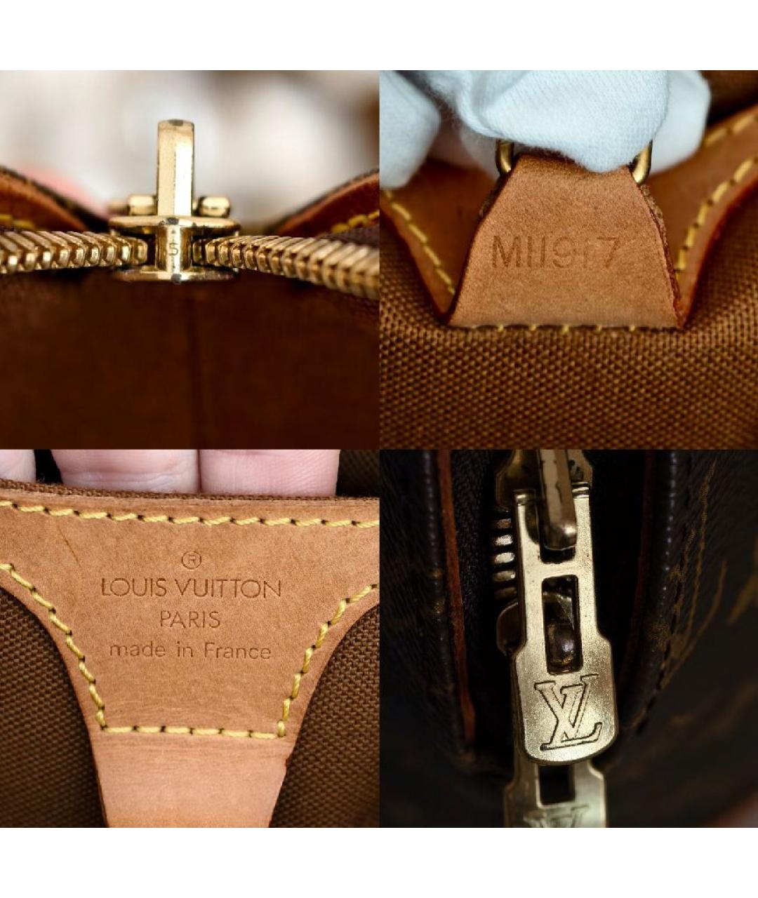 LOUIS VUITTON Коричневая сумка с короткими ручками, фото 5