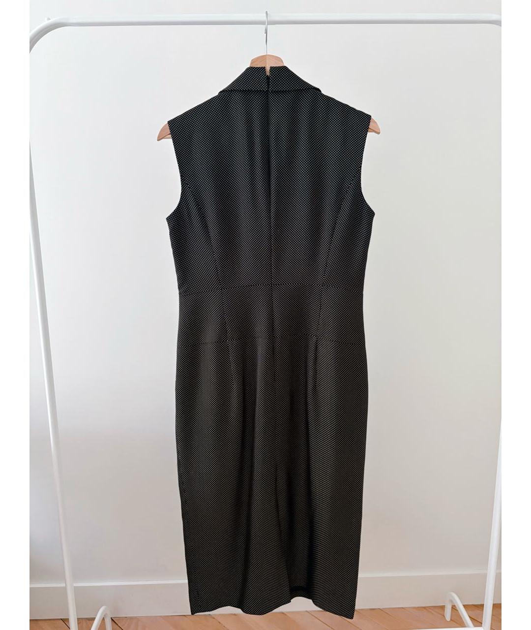 ESCADA Черное вискозное повседневное платье, фото 2