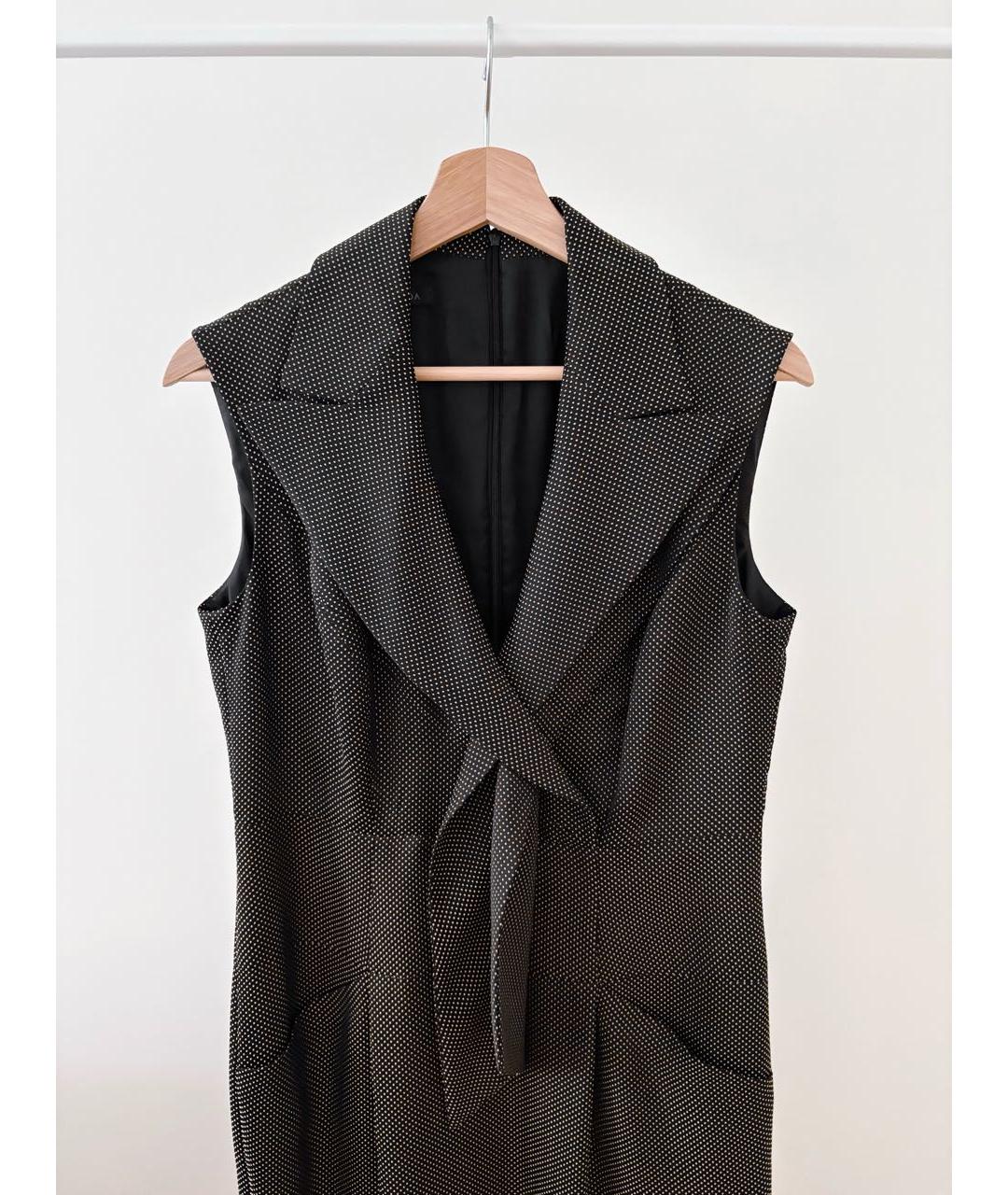 ESCADA Черное вискозное повседневное платье, фото 4