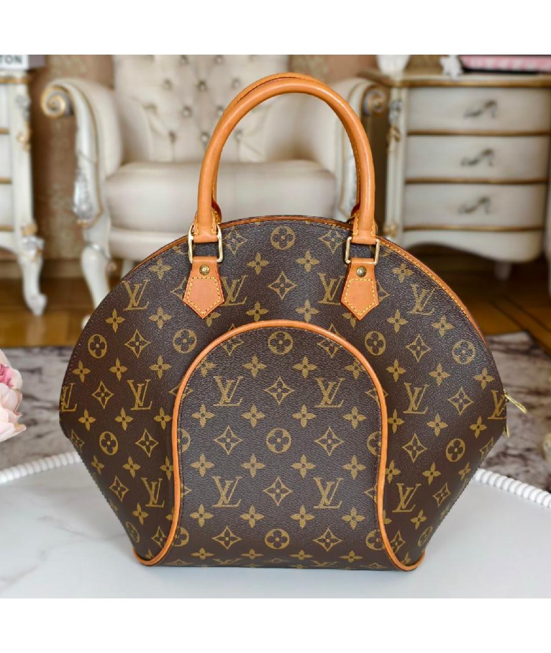 LOUIS VUITTON Коричневая сумка с короткими ручками, фото 3