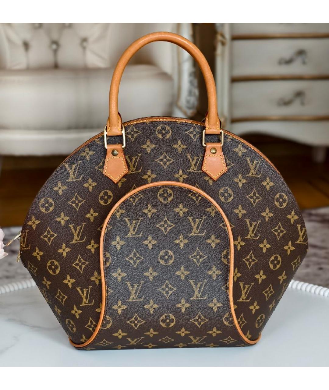 LOUIS VUITTON Коричневая сумка с короткими ручками, фото 9