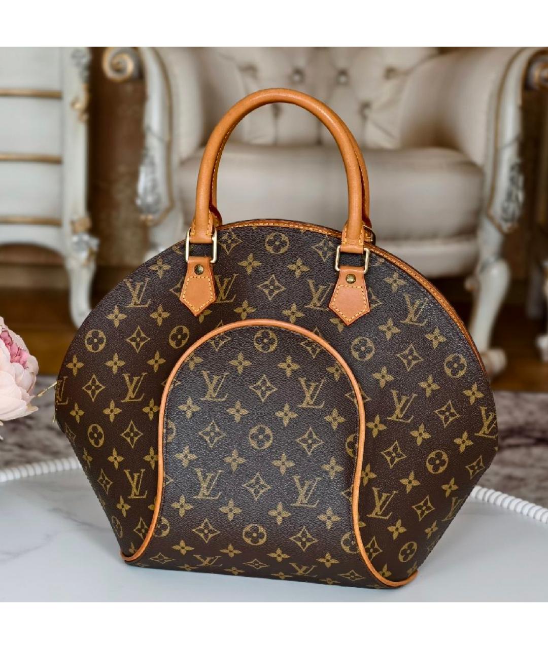 LOUIS VUITTON Коричневая сумка с короткими ручками, фото 2