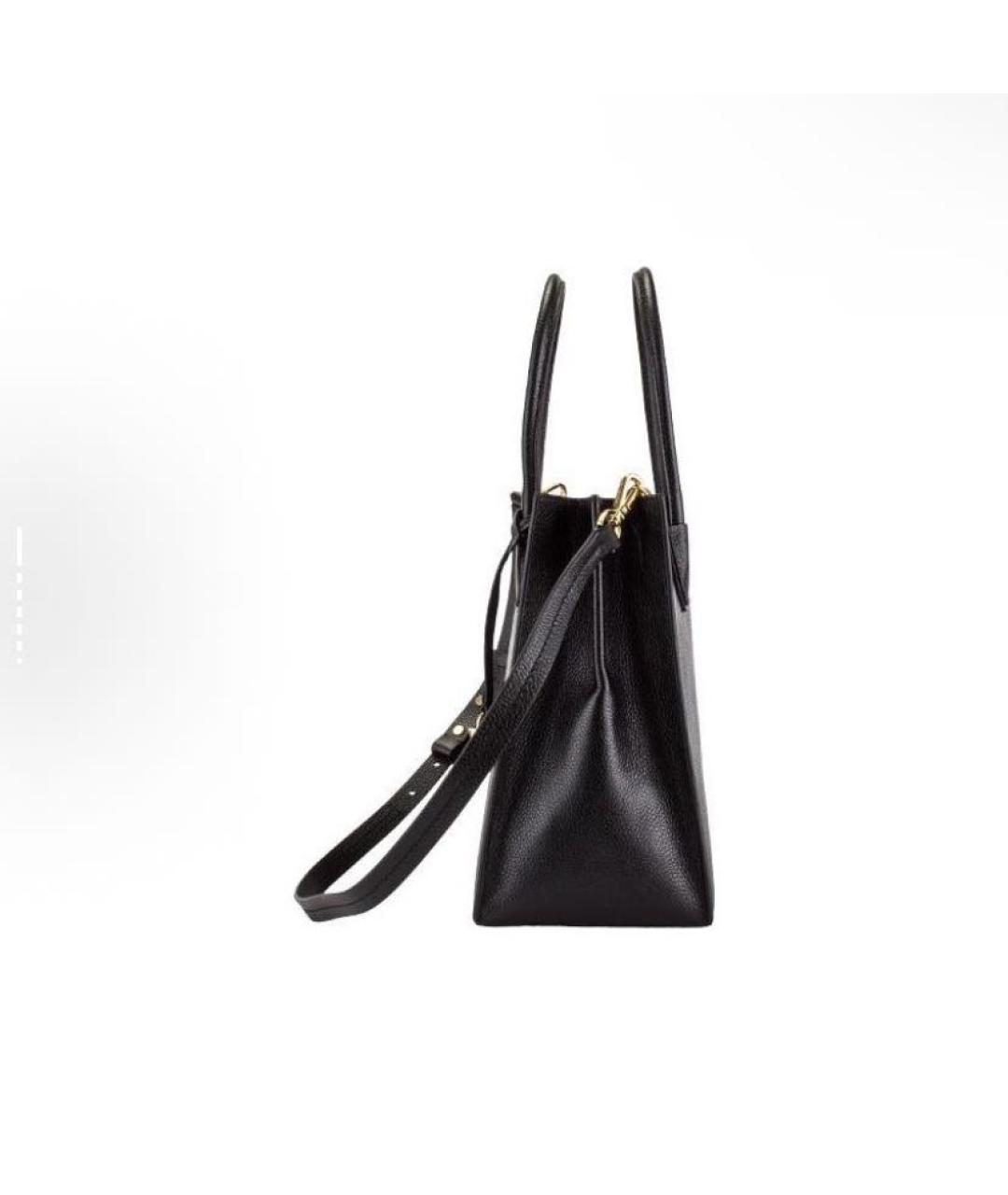 MICHAEL KORS Черная кожаная сумка тоут, фото 4