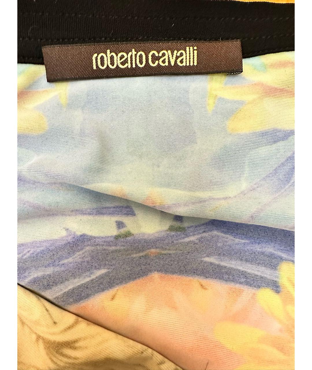 ROBERTO CAVALLI Мульти полиамидовое повседневное платье, фото 3