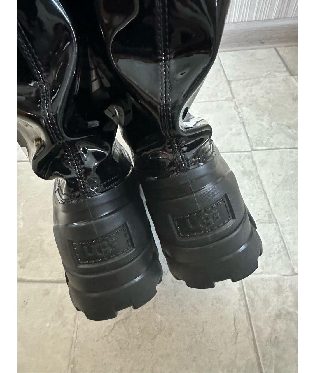 UGG AUSTRALIA Черные ботинки, фото 4